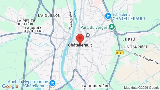 Houses for rent i Châtellerault - kort over placeringen
