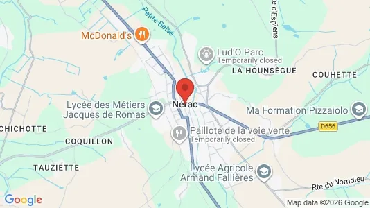 Apartments for rent i Nérac - kort over placeringen