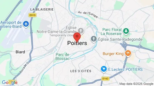 Houses for rent i Poitiers - kort over placeringen