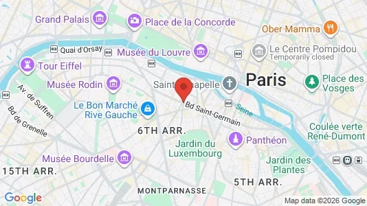 Rooms for rent i Paris 6ème arrondissement - Saint Germain - kort over placeringen