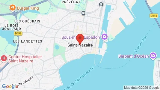 Houses for rent i Saint-Nazaire - kort over placeringen