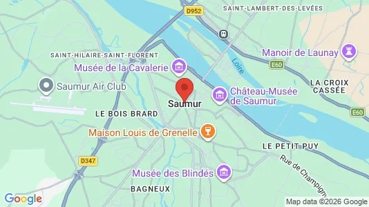 Houses for rent i Saumur - kort over placeringen