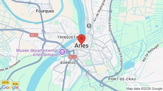 Apartments for rent i Arles - kort over placeringen