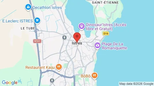 Apartments for rent i Istres - kort over placeringen