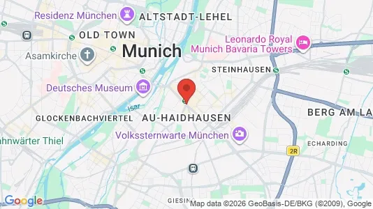 Apartments for rent i Munich Au-Haidhausen - kort over placeringen