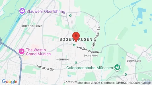 Houses for rent i Munich Bogenhausen - kort over placeringen