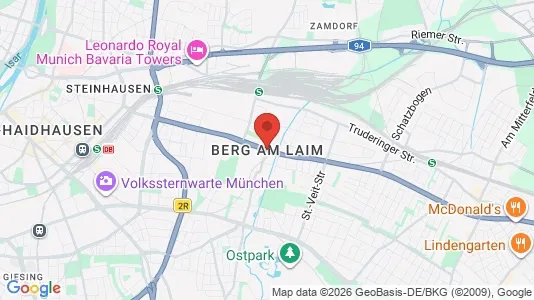 Apartments for rent i Munich Berg am Laim - kort over placeringen