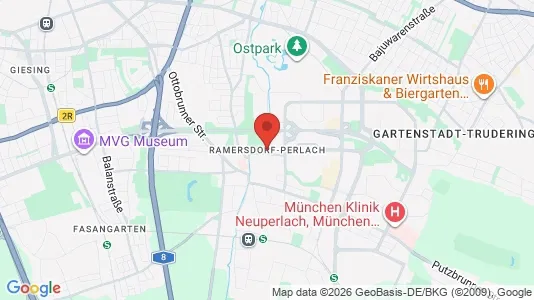 Apartments for rent i Munich Ramersdorf-Perlach - kort over placeringen