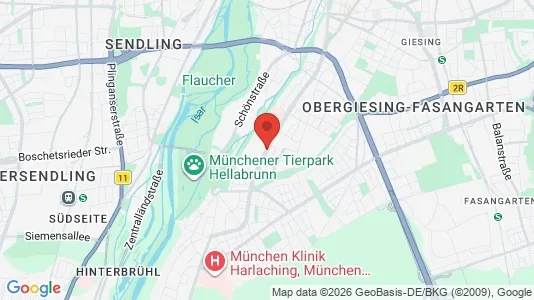 Apartments for rent i Munich Untergiesing-Harlaching - kort over placeringen