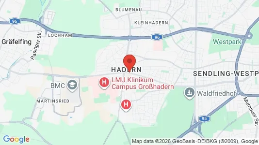 Apartments for rent i Munich Hadern - kort over placeringen