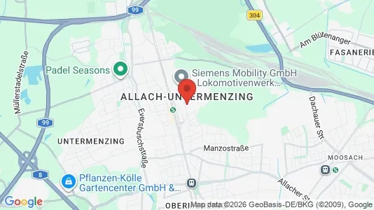 Apartments for rent i Munich Allach-Untermenzing - kort over placeringen