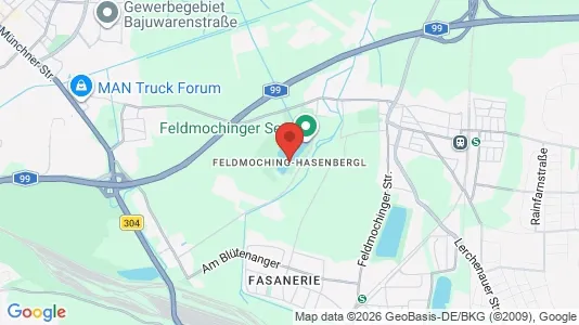 Rooms for rent i Munich Feldmoching-Hasenbergl - kort over placeringen