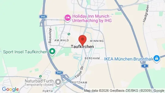Apartments for rent i Taufkirchen - kort over placeringen