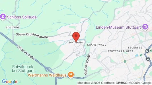 Apartments for rent i Stuttgart Botnang - kort over placeringen