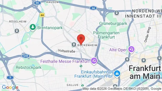 Apartments for rent i Frankfurt Innenstadt II - kort over placeringen