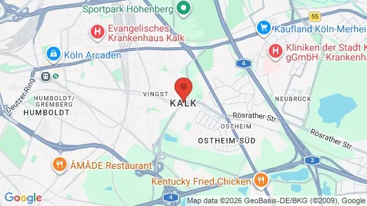 Apartments for rent i Cologne Kalk - kort over placeringen