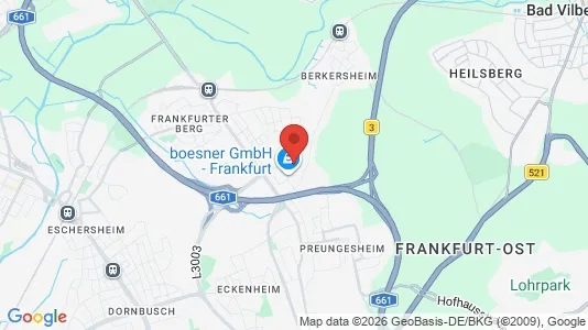 Apartments for rent i Frankfurt Nord-Ost - kort over placeringen