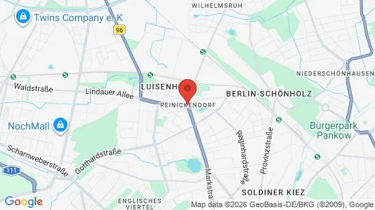 Apartments for rent i Berlin Reinickendorf - kort over placeringen