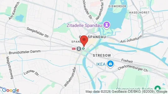 Apartments for rent i Berlin Spandau - kort over placeringen