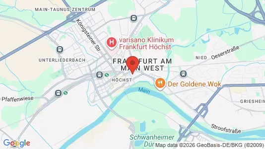 Apartments for rent i Frankfurt West - kort over placeringen