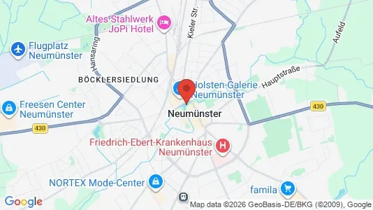 Apartments for rent i Neumünster - kort over placeringen