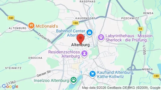 Apartments for rent i Altenburger Land - kort over placeringen