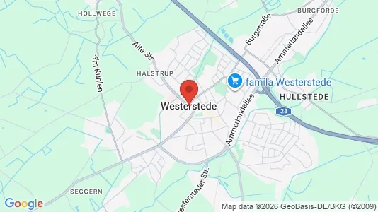 Apartments for rent i Ammerland - kort over placeringen