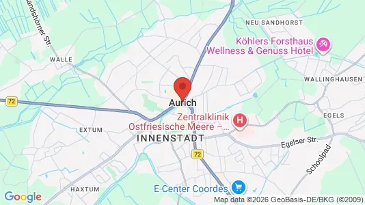 Houses for rent i Aurich - kort over placeringen