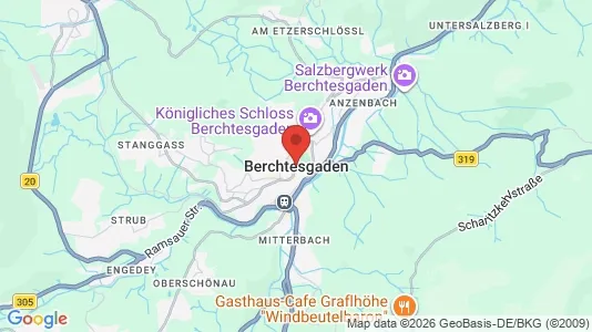 Houses for rent i Berchtesgadener Land - kort over placeringen