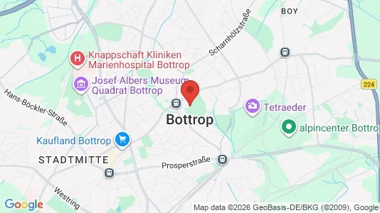 Apartments for rent i Bottrop - kort over placeringen