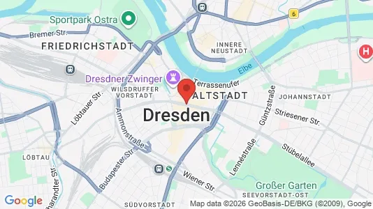Apartments for rent i Dresden - kort over placeringen