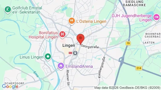 Apartments for rent i Emsland - kort over placeringen