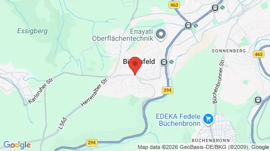 Apartments for rent i Enzkreis - kort over placeringen