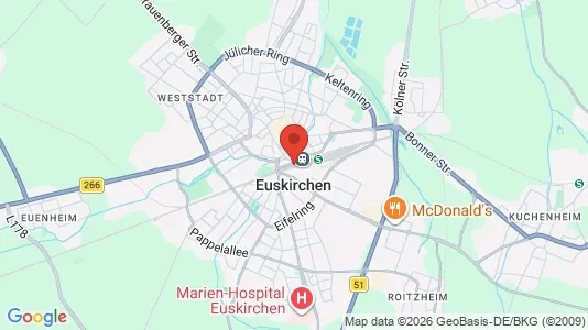 Apartments for rent i Euskirchen - kort over placeringen