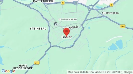 Apartments for rent i Goslar - kort over placeringen
