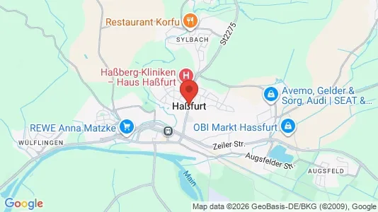 Apartments for rent i Haßberge - kort over placeringen