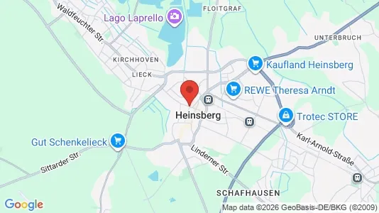 Apartments for rent i Heinsberg - kort over placeringen