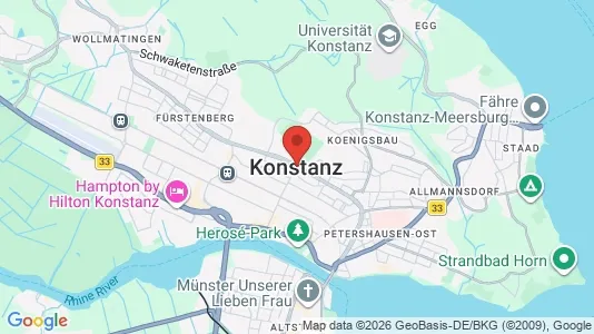 Apartments for rent i Konstanz - kort over placeringen