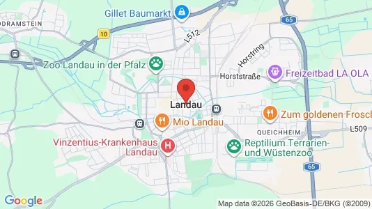 Rooms for rent i Landau in der Pfalz - kort over placeringen