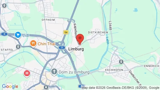 Apartments for rent i Limburg-Weilburg - kort over placeringen