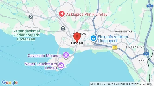 Apartments for rent i Lindau - kort over placeringen