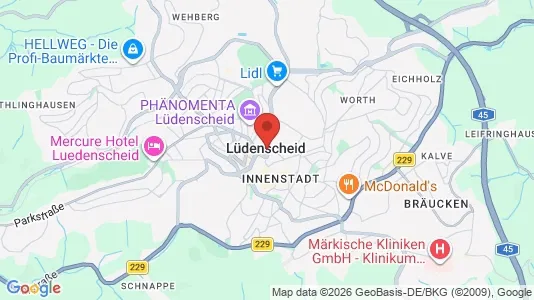 Apartments for rent i Märkischer Kreis - kort over placeringen
