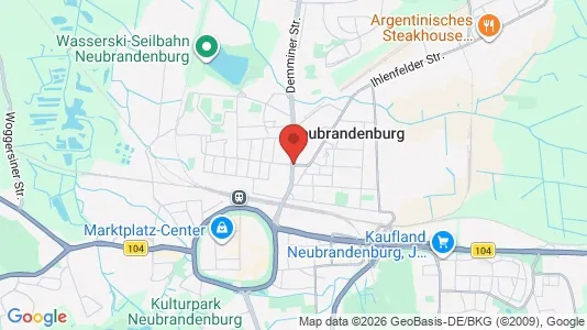 Apartments for rent i Mecklenburgische Seenplatte - kort over placeringen