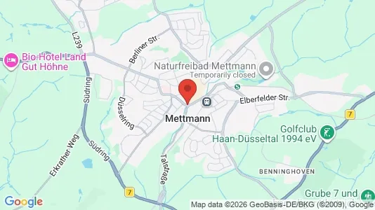 Apartments for rent i Mettmann - kort over placeringen