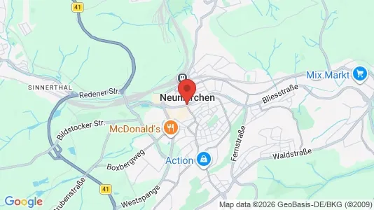 Apartments for rent i Neunkirchen - kort over placeringen