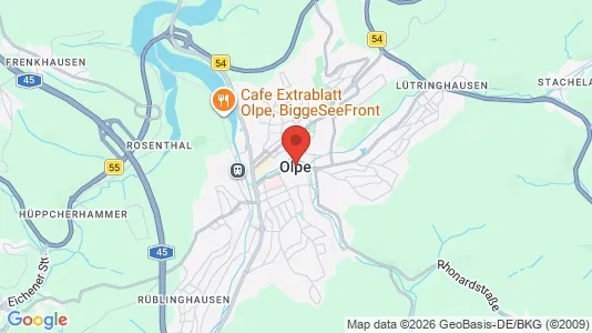 Apartments for rent i Olpe - kort over placeringen