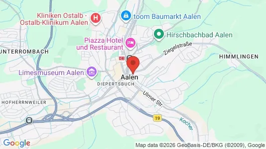 Apartments for rent i Ostalbkreis - kort over placeringen