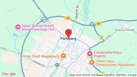 Apartments for rent i Prignitz - kort over placeringen