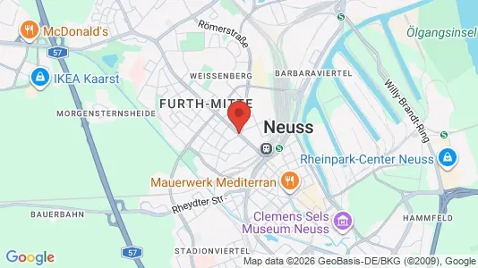 Apartments for rent i Rhein-Kreis Neuss - kort over placeringen