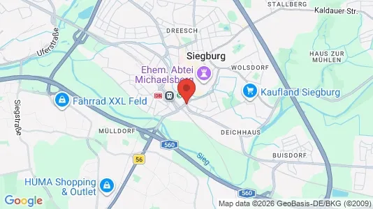 Apartments for rent i Rhein-Sieg-Kreis - kort over placeringen